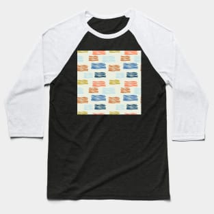 Modern Abstract Shape Patterns V Baseball T-Shirt